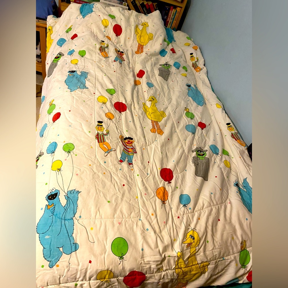 Vintage Sesame Street Muppets comforter
